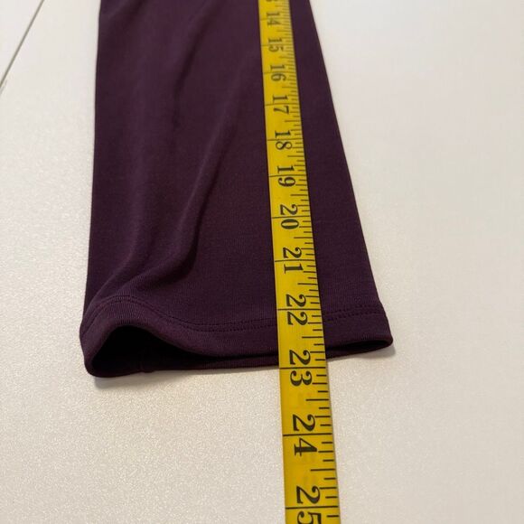 BCBGMAXAZRIA Long Duster/Cardigan W/Velvet Burnout Sash in Deep Purple Sz M - Picture 11 of 13